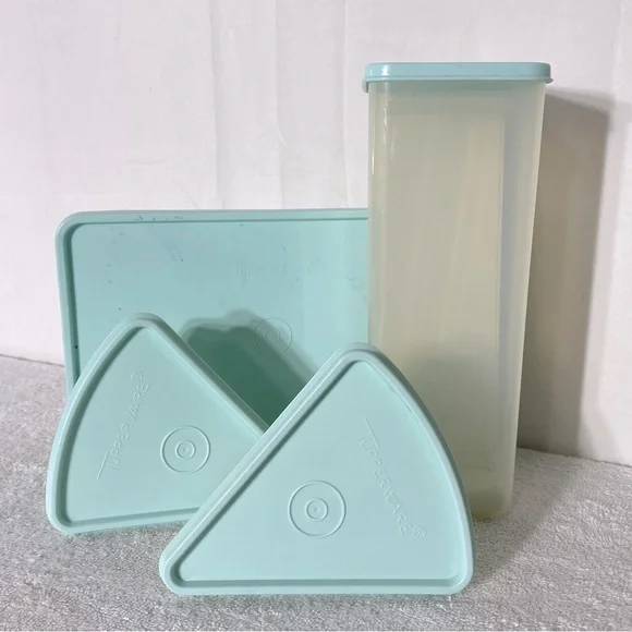 Tupperware Light Blue & Transparent Container Set 9pc - Picture 1 of 16